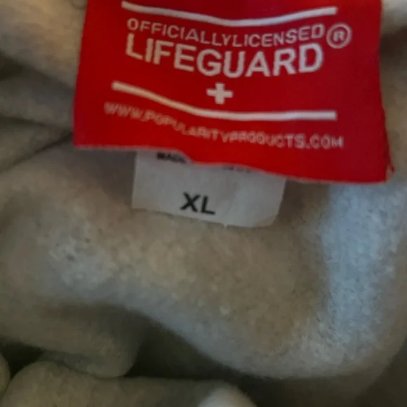 Officially Licensed LIFEGUARD brand hoodie unisex XL Grey - Picture 4 of 11
